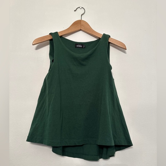 KATE SPADE SATURDAY blouse size small black sleeveless let loose - Picture 1 of 9